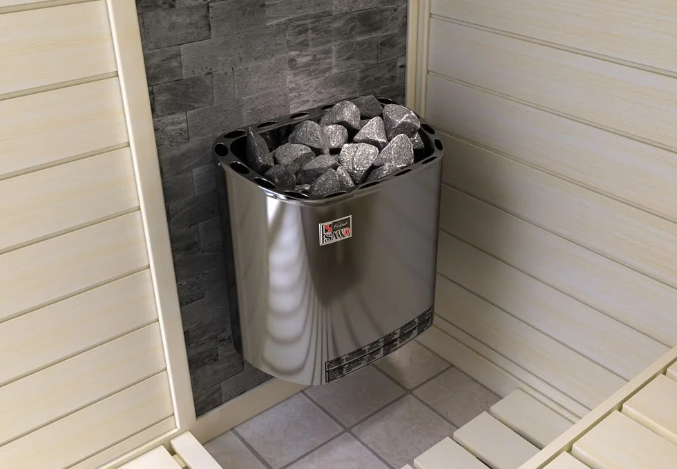 Sauna Poêle Électrique SAWO SCANDIA, Gamme de puissance: 4,5 kW; 6,0 kW; 8,0 kW; 9,0 kW; Nécessite l'unité de contrôle séparé (NS modèle); Multi-Tension: soit monophasé ou triphasé;