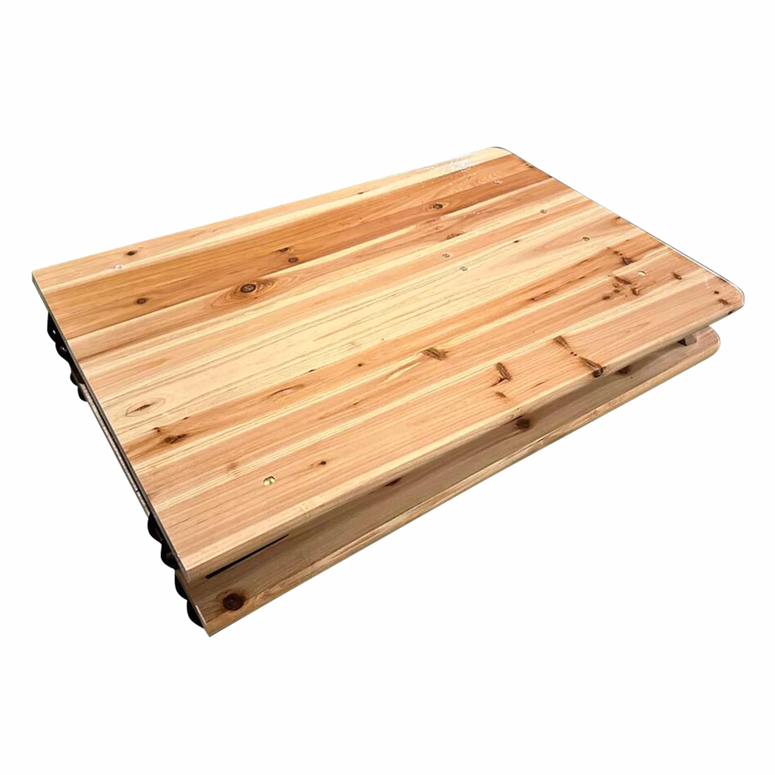 AXI Toon Ensemble de Table et Bancs de Brasserie Acier Bois Pliant 220x60x76 cm