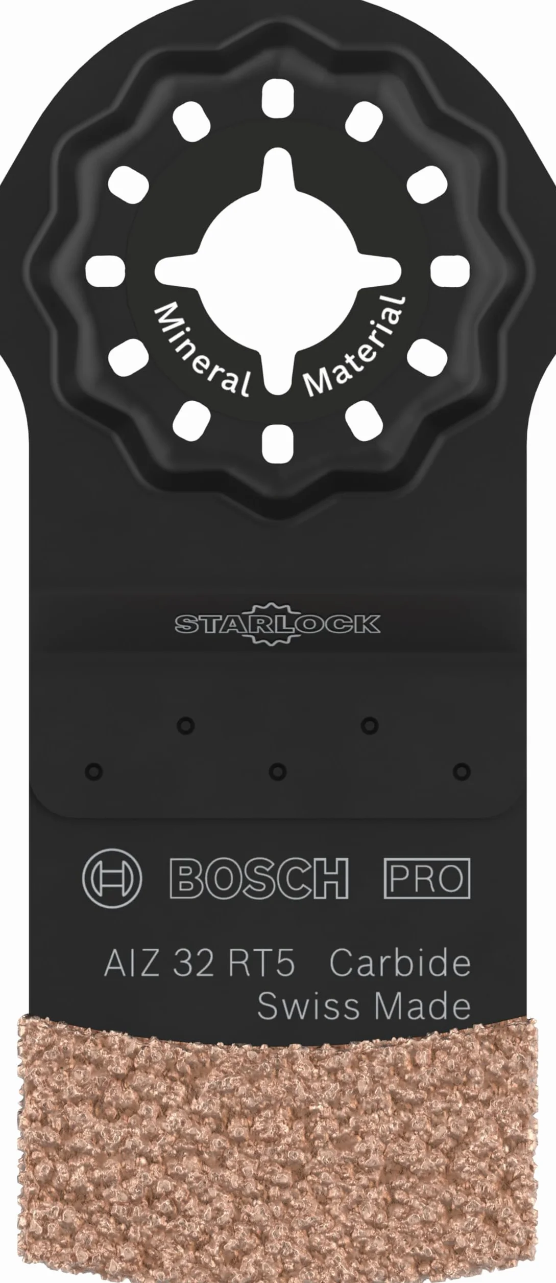 Bosch 1x Lame pour outil multifonctions PRO Multi Material AIZ 32 RT5 (pour Mortier, Béton cellulaire, Largeur 32 mm, Professional Accessoire Outil multifonction)