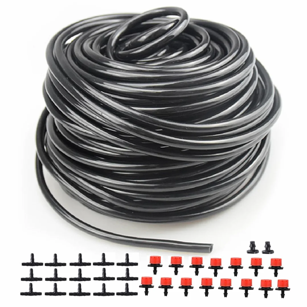 Tuyau d'irrigation goutte à goutte 30M pour jardin terrasse fleurs
