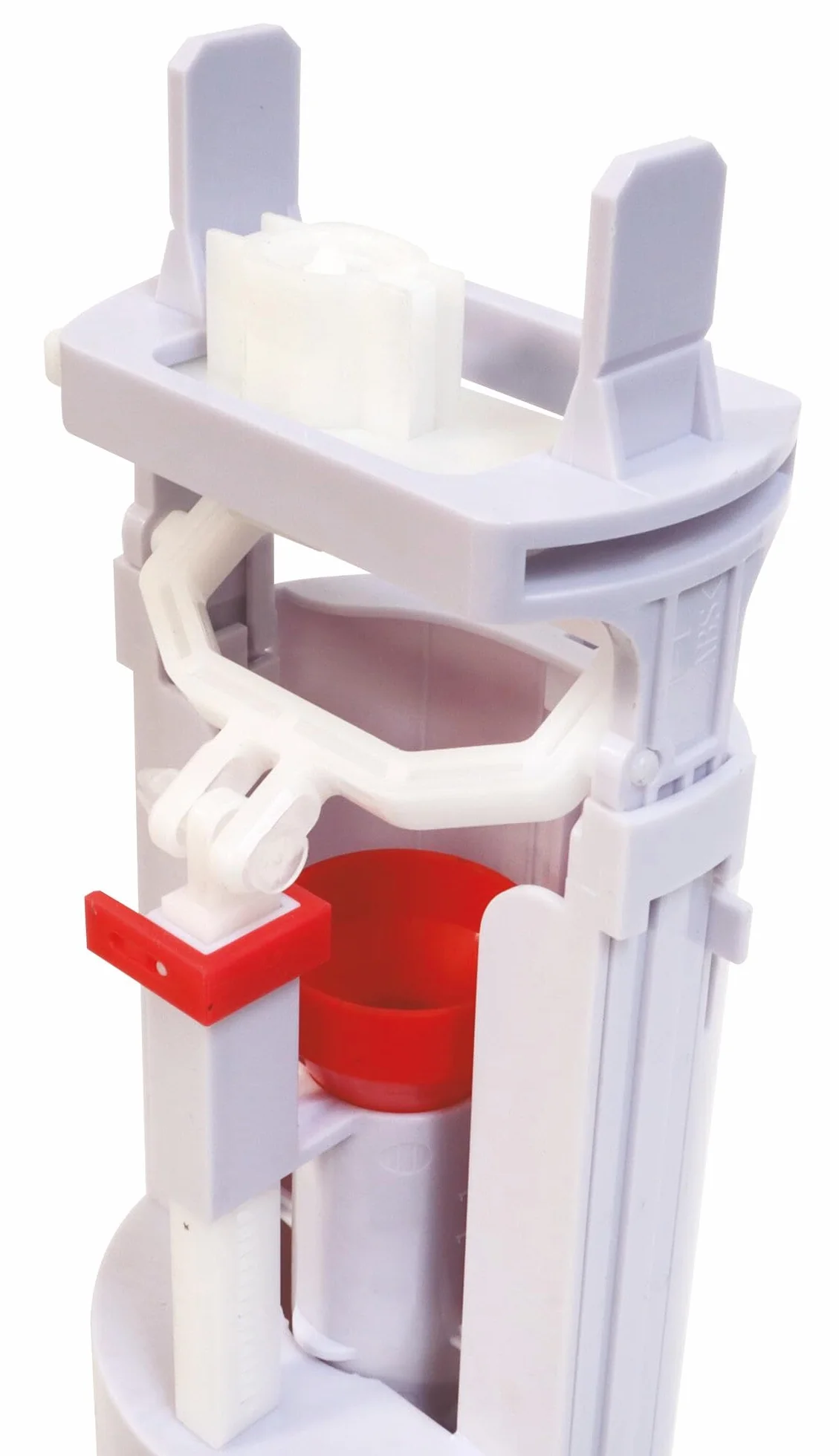 SOMATHERM FOR YOU, Chasse d'eau WC à étrier double poussoir auto-ajustable, réglable de 190 à 300 mm, pour chasses de 3 ou 6 litres, joint silicone anti-calcaire, taille universelle, couleur blanche
