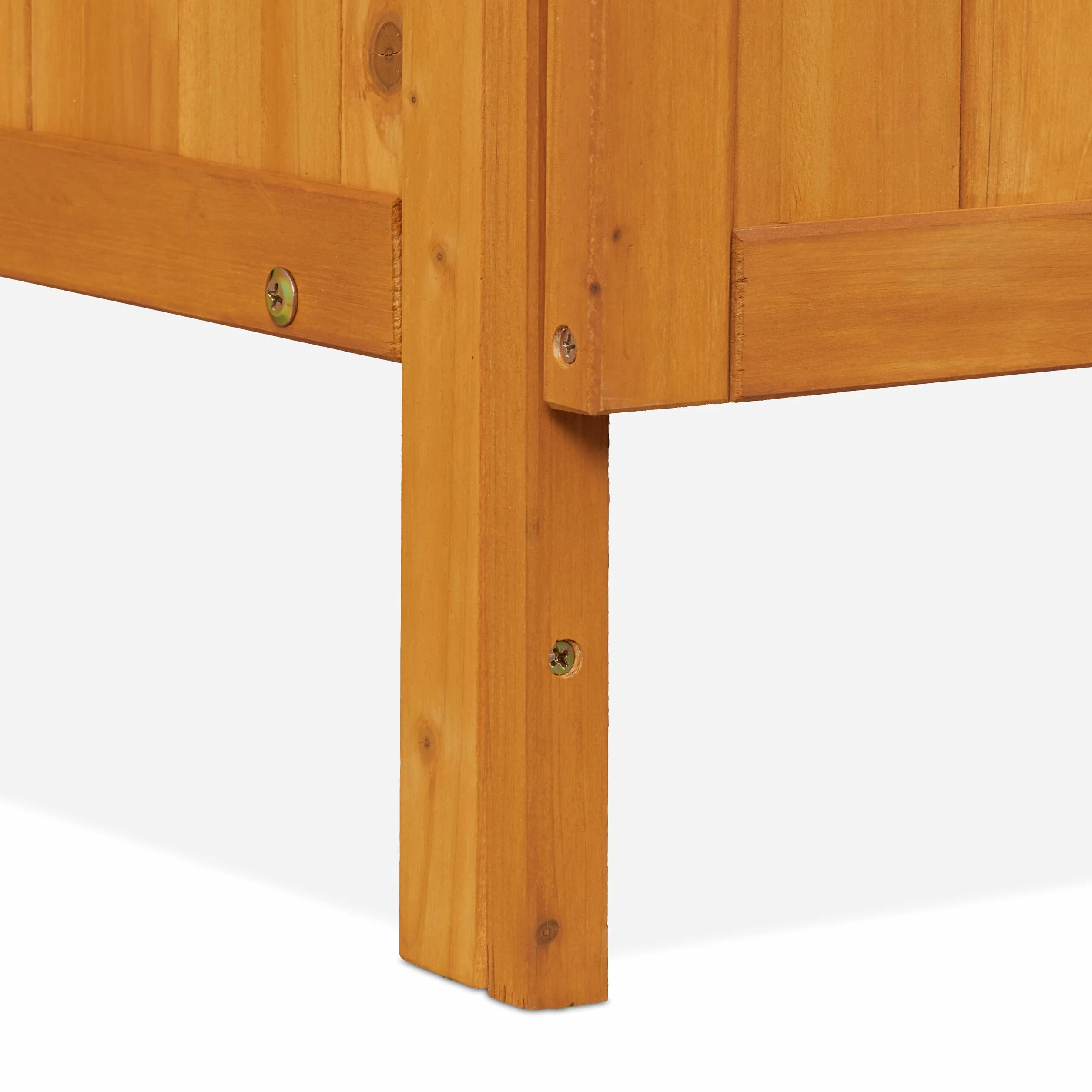 Relaxdays Armoire de Jardin Table à Plantes avec Rangement Bois 94 x 94 x 47 cm Orange