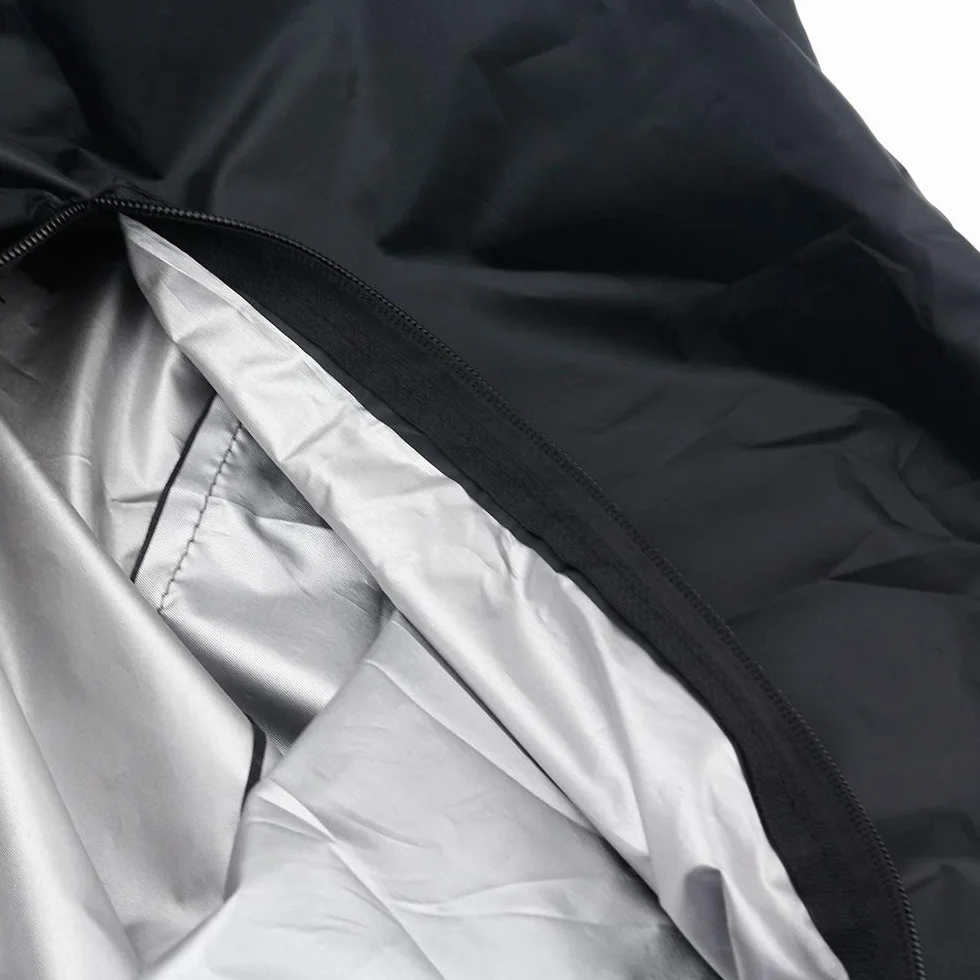 Sac de Rangement de Coussins 210D Noir avec Fermeture éclair et Poignées