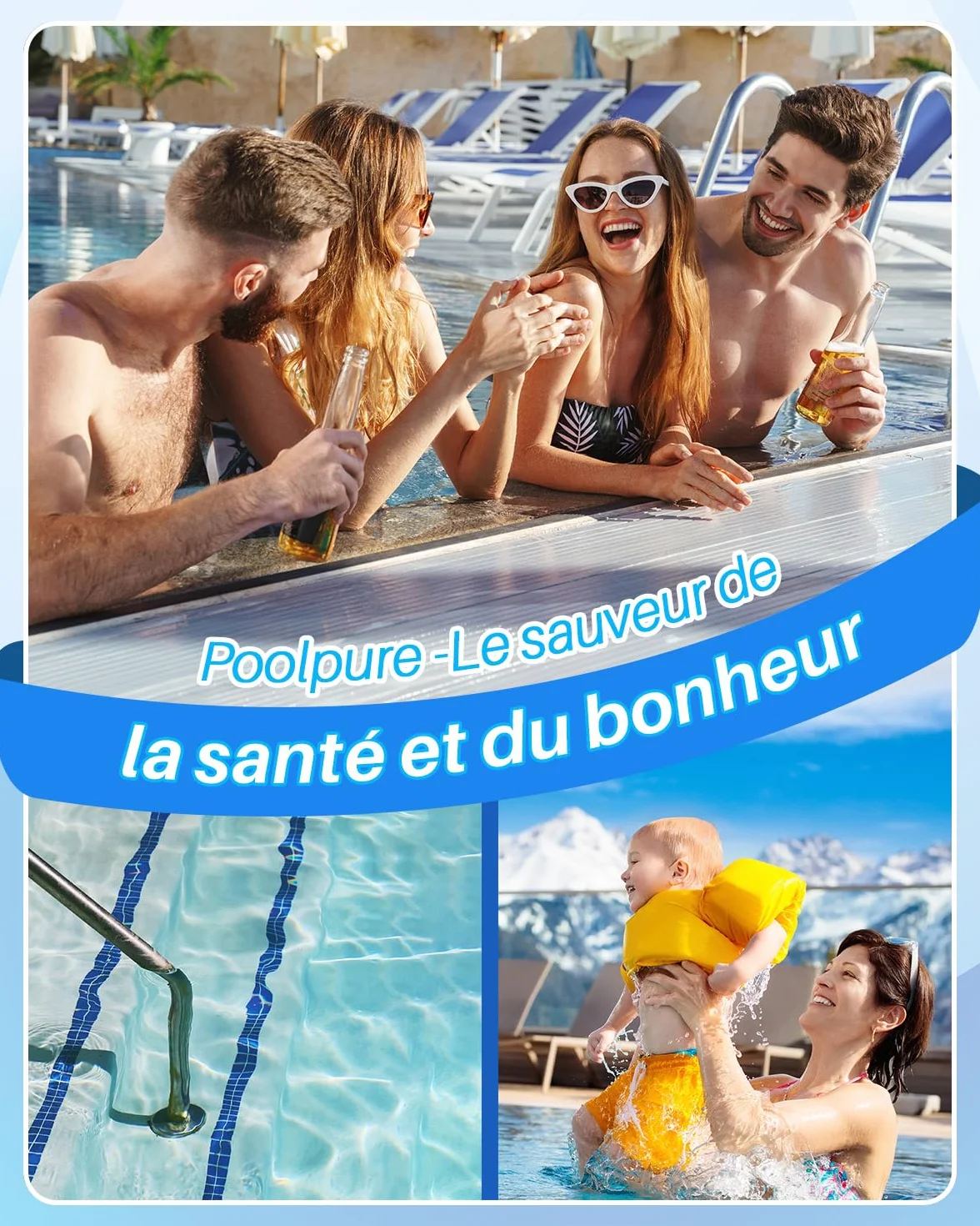Filtre Spa de Remplacement POOLPURE Type S1 Lot de 6 pour Cartouches de Piscine PureSpa Easy Set