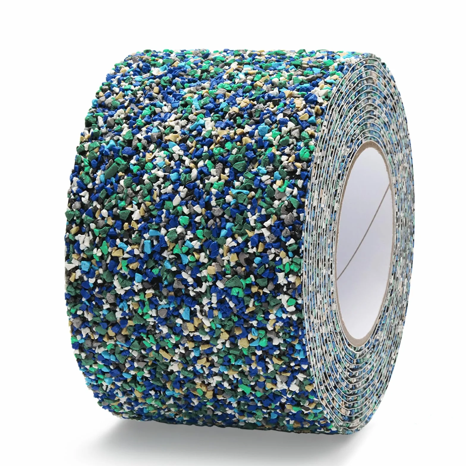 QILIMA Ruban Antidérapant en Caoutchouc PET Bleu 100mmx5m Ruban adhésif antidérapant Bande en caoutchouc friction Bande antidérapante pour escaliers Escaliers douche Bacs piscine Zones humides