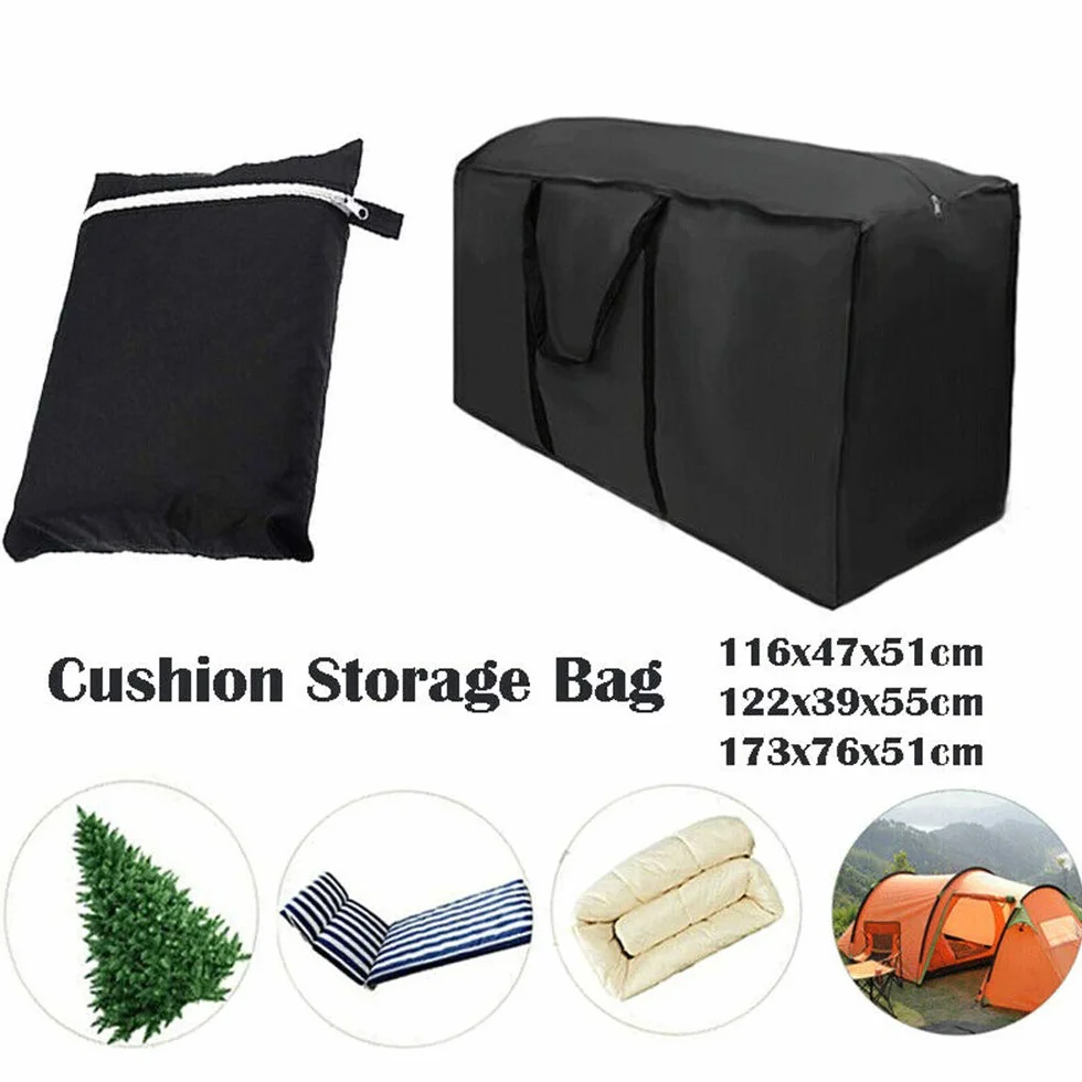 Sac de rangement Oxford imperméable avec poignée de transport 173 x 76 x 51 cm
