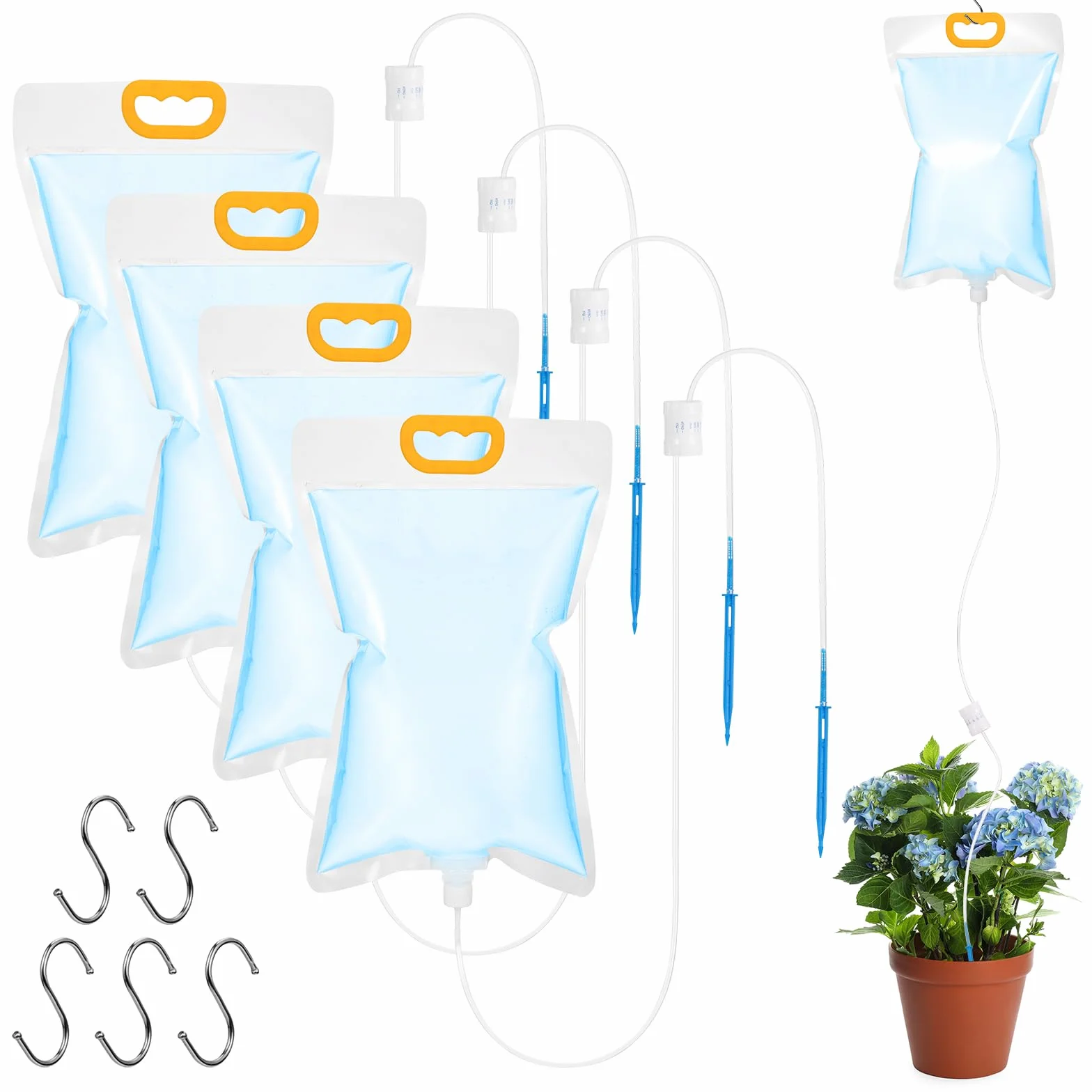 Sac Darrosage Automatique Système Dirrigation avec Interrupteur Réglable 5 Pièces 3,5 L
