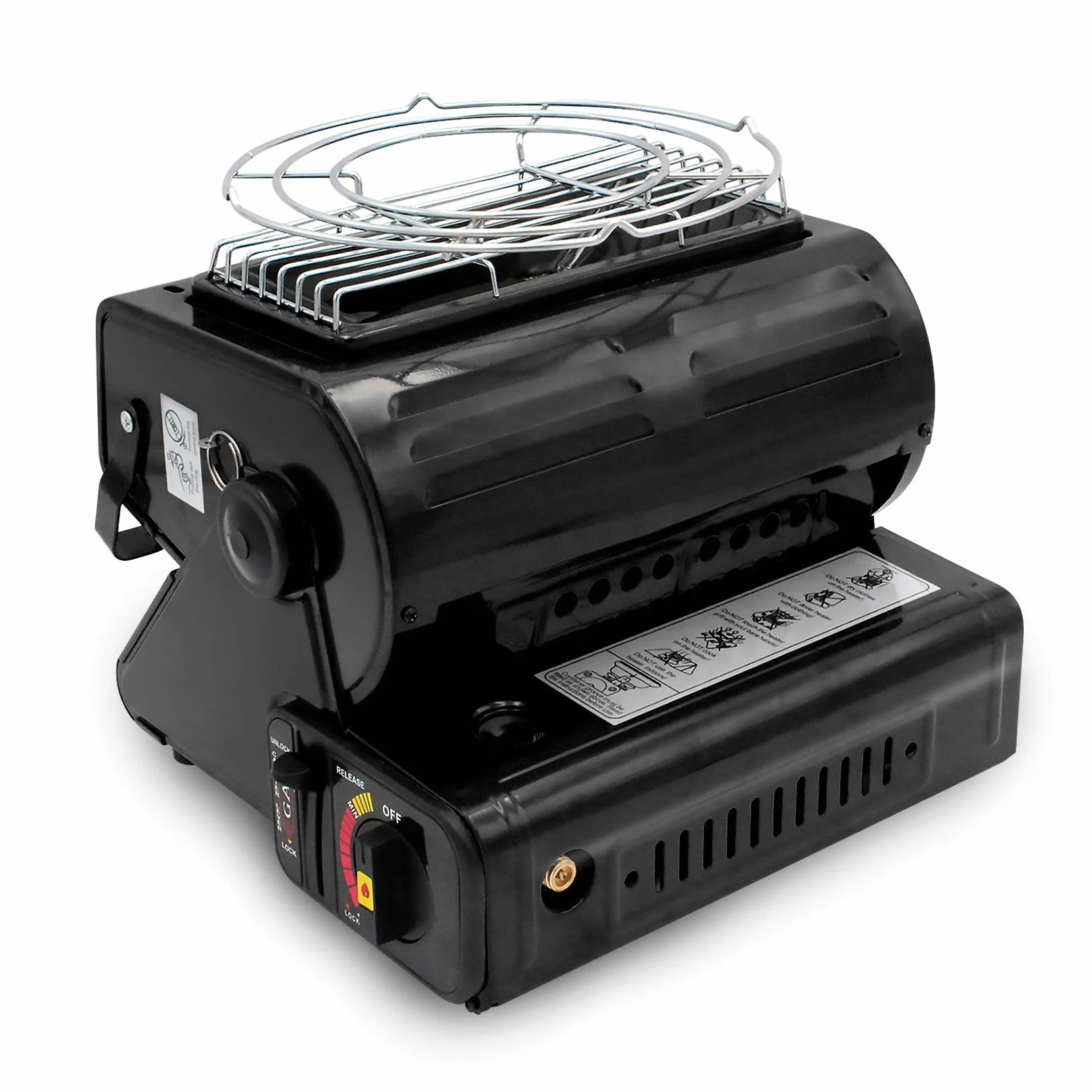 Yinleader Chauffage radiant céramique gaz extérieur 1,3 kW noir