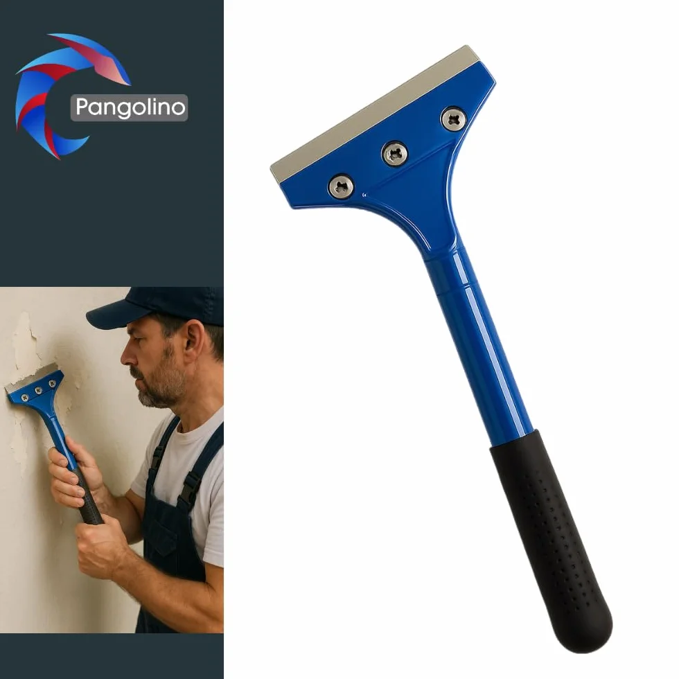Pangolino Rouleau à pointes pour papier peint 150 x 500 mm, outil de pose avec grattoir