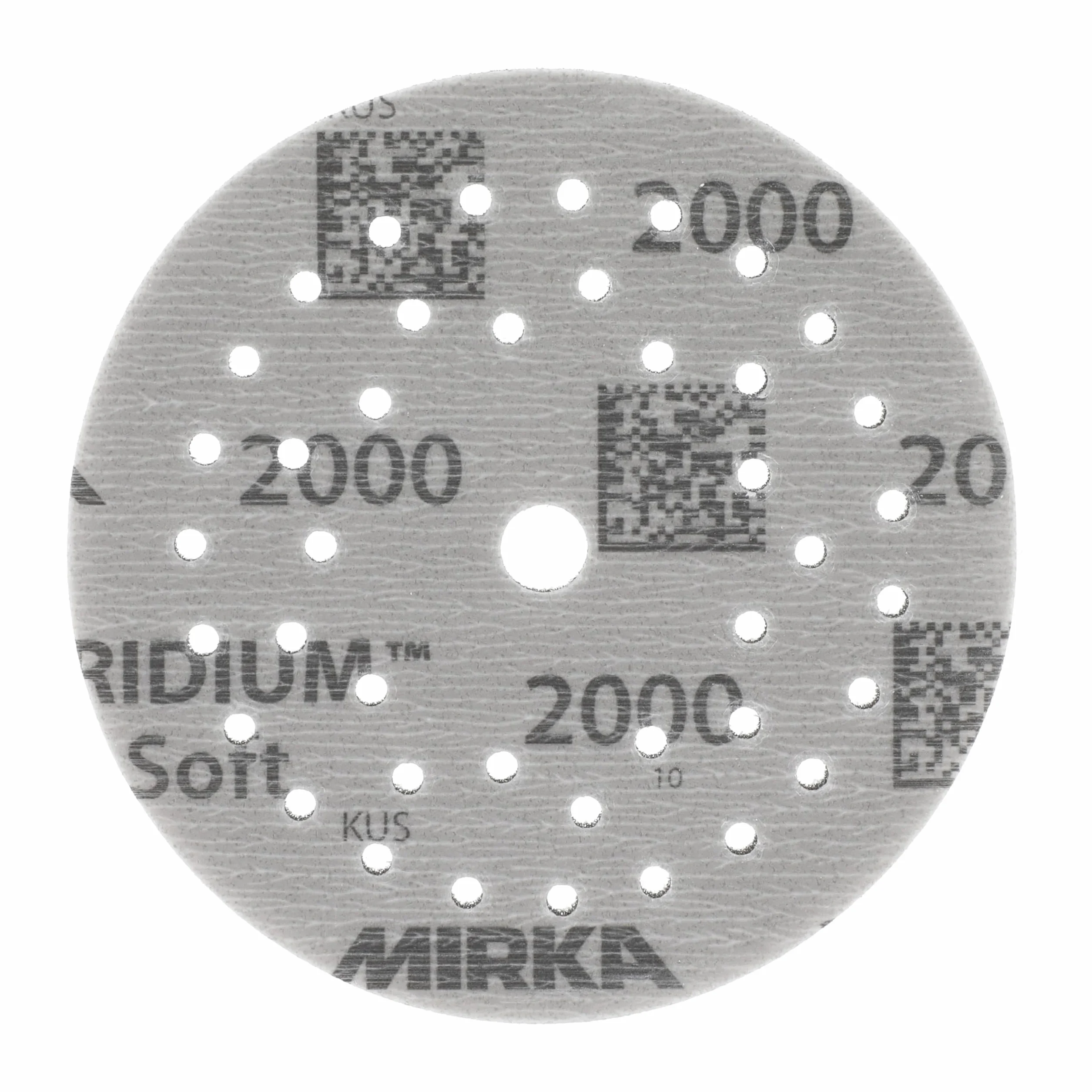 Mirka Iridium Soft Disques abrasifs Ø 125 mm/Grain P2000 / autoagrippant Multifit / 20 pièces/Abrasifs à base de mousse pour un ponçage à sec précis, ponçage de vernis, finition