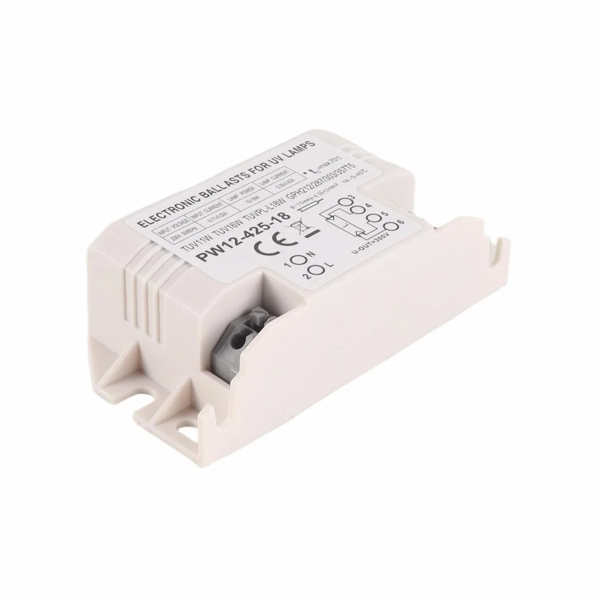 Huba Ballast électronique 4-18 W CA 220 V universel UV-C pour la purification de l'air