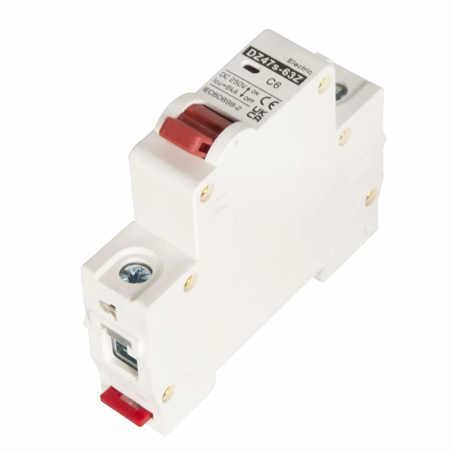 Jadeshay Disjoncteur Miniature 1P Disjoncteur 32A DC 12V-250V Mini Disjoncteur DC Photovoltaique de Protection Contre les Surcharges pour Système PV Solaire