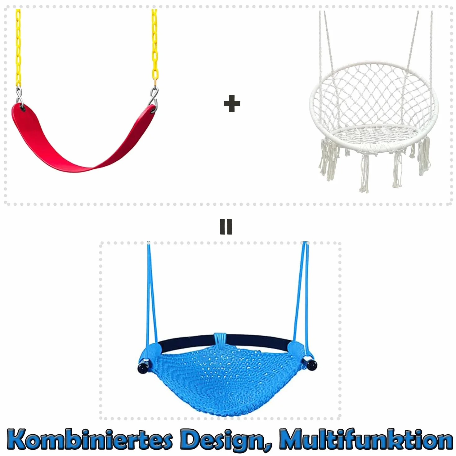 Balançoire pour Enfants Fauteuil Suspendu Intérieur Extérieur