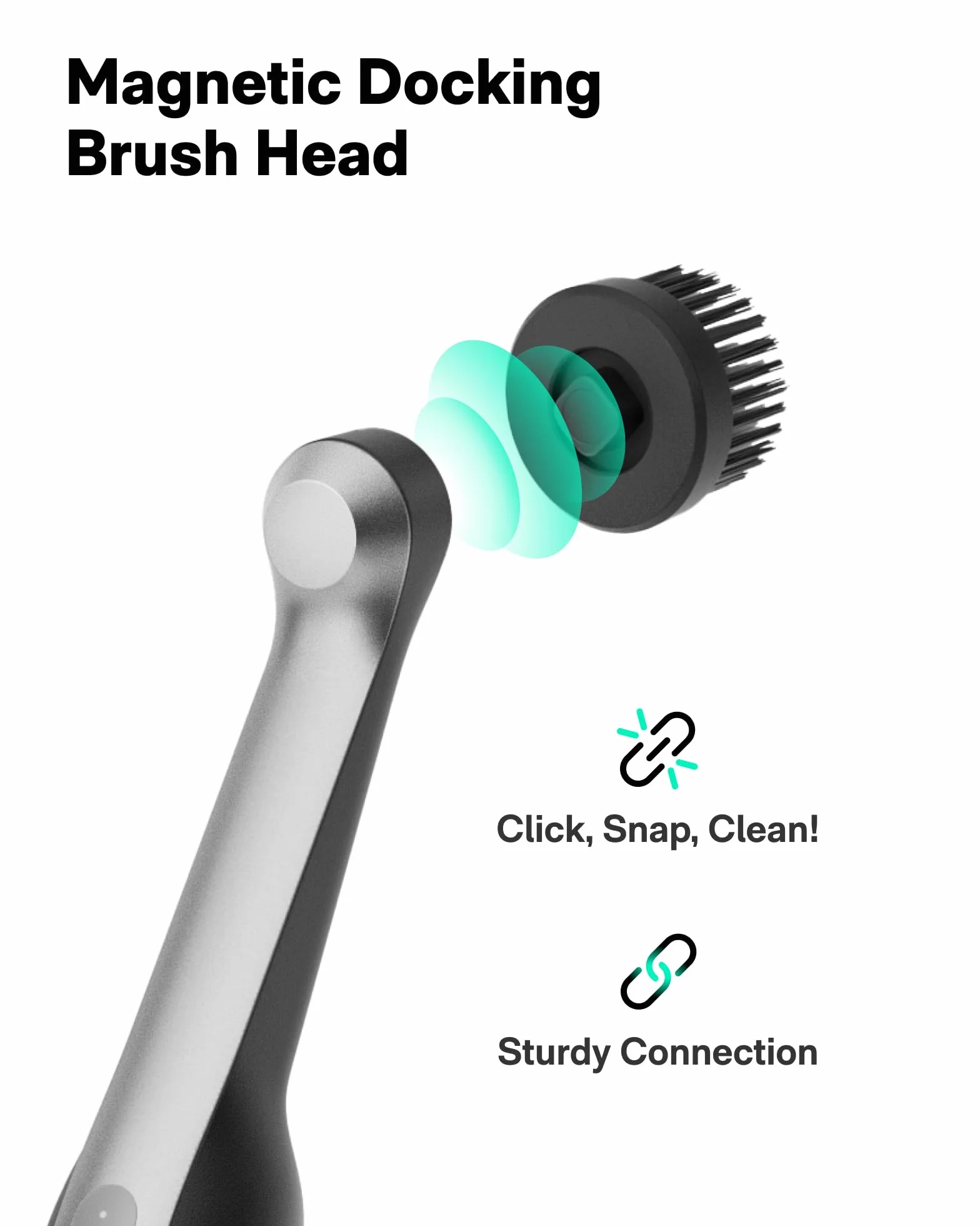 HOTO 16 têtes de Brosse de Remplacement pour la Brosse à Joints Wand™ – adaptées au Nettoyage des Carreaux, Joints, Coins et Fissures