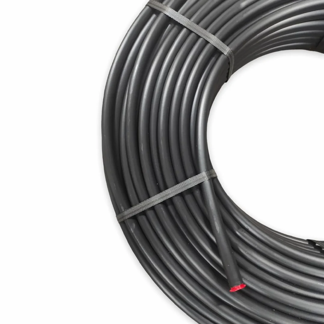 Tuyau d'Arrosage Rigide Polyéthylène Goutte à Goutte Ø 16 mm 100 Mètres Noir