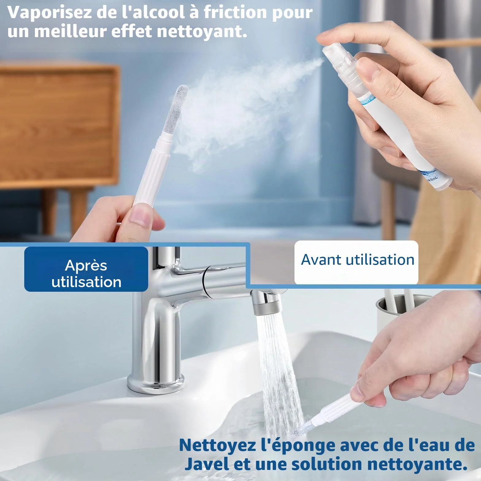 Kit de nettoyage pour Airpods, nettoyeur Airpods, stylo de nettoyage multifonction pour écouteurs, écouteurs, claviers, téléphones