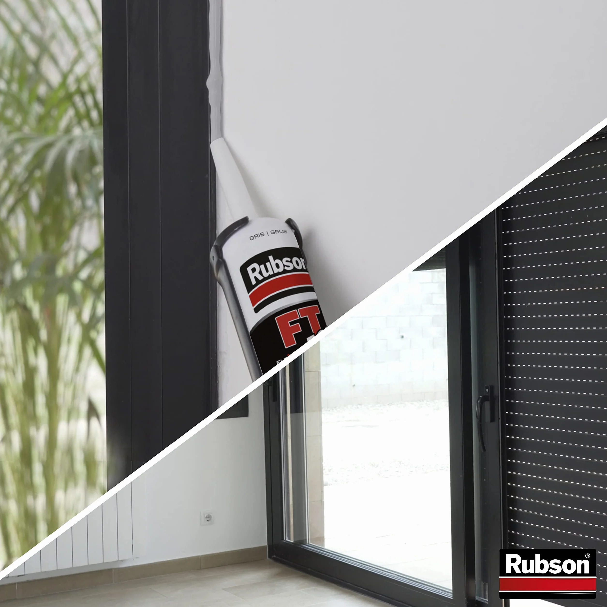 Rubson Mastic FT 101 Joint Fissure & Colle RAL 7016 (cartouche 280 ml) – Mastic polyvalent tous matériaux – Étanche & résistant