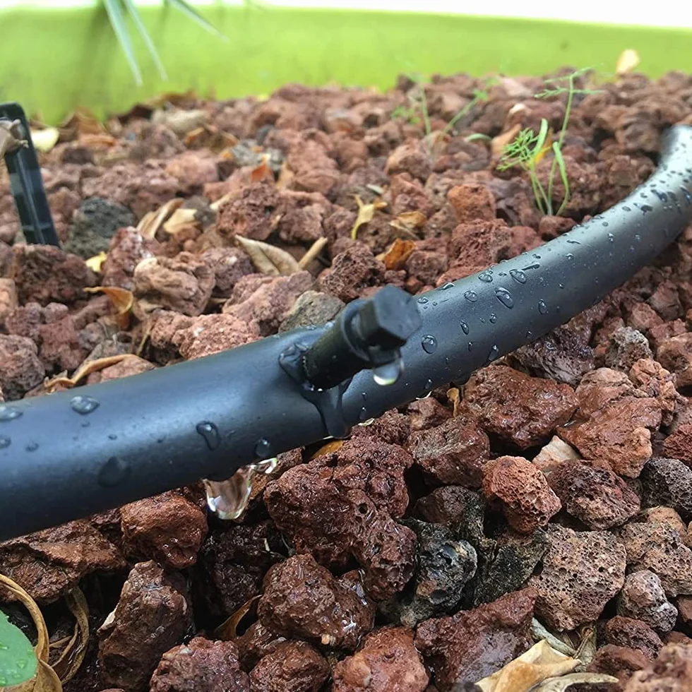 Tuyau d'Arrosage Rigide Polyéthylène Goutte à Goutte Ø 16 mm 100 Mètres Noir