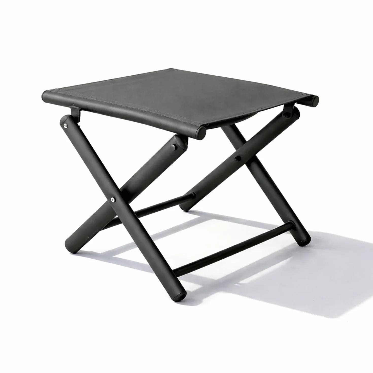 Mojawo Repose-pieds de jardin Pliable Tabouret en Métal Résistant aux Intempéries Anthracite Gris