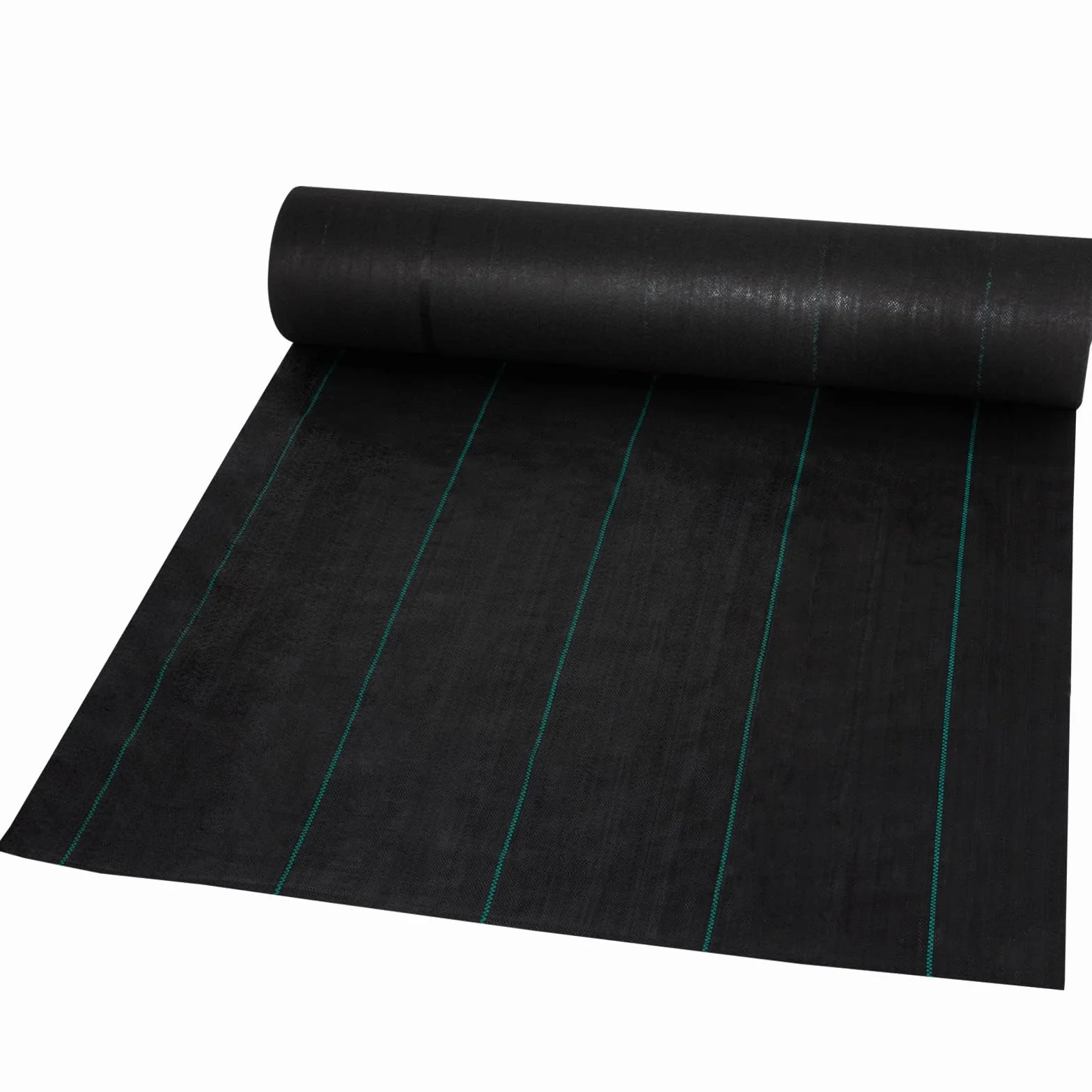 VEVOR Toile de Paillage 1,2x30,5 m 36,6 ㎡ Anti-Mauvaises Herbes Géotextile Jardin PP Haute Perméabilité 5,8 oz