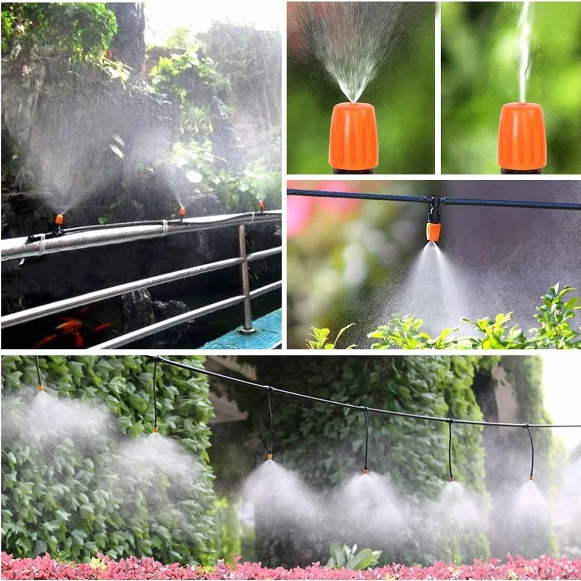 Tuyau arrosage automatique 30M 4/7mm Système Irrigation Jardin micro goutte à goutte