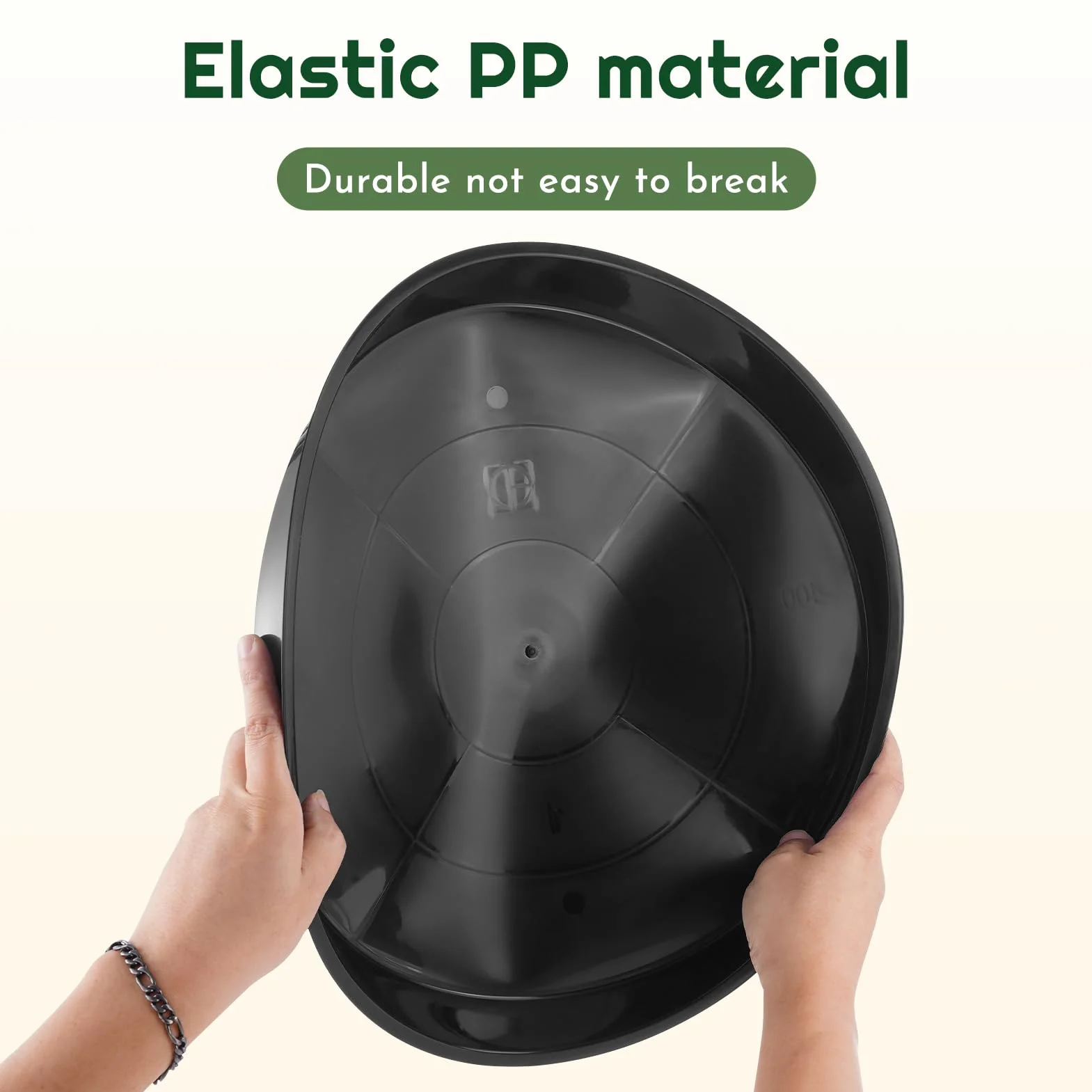 Sous-pots 40 cm Plastique pour Plantes Intérieur Extérieur Lot de 6