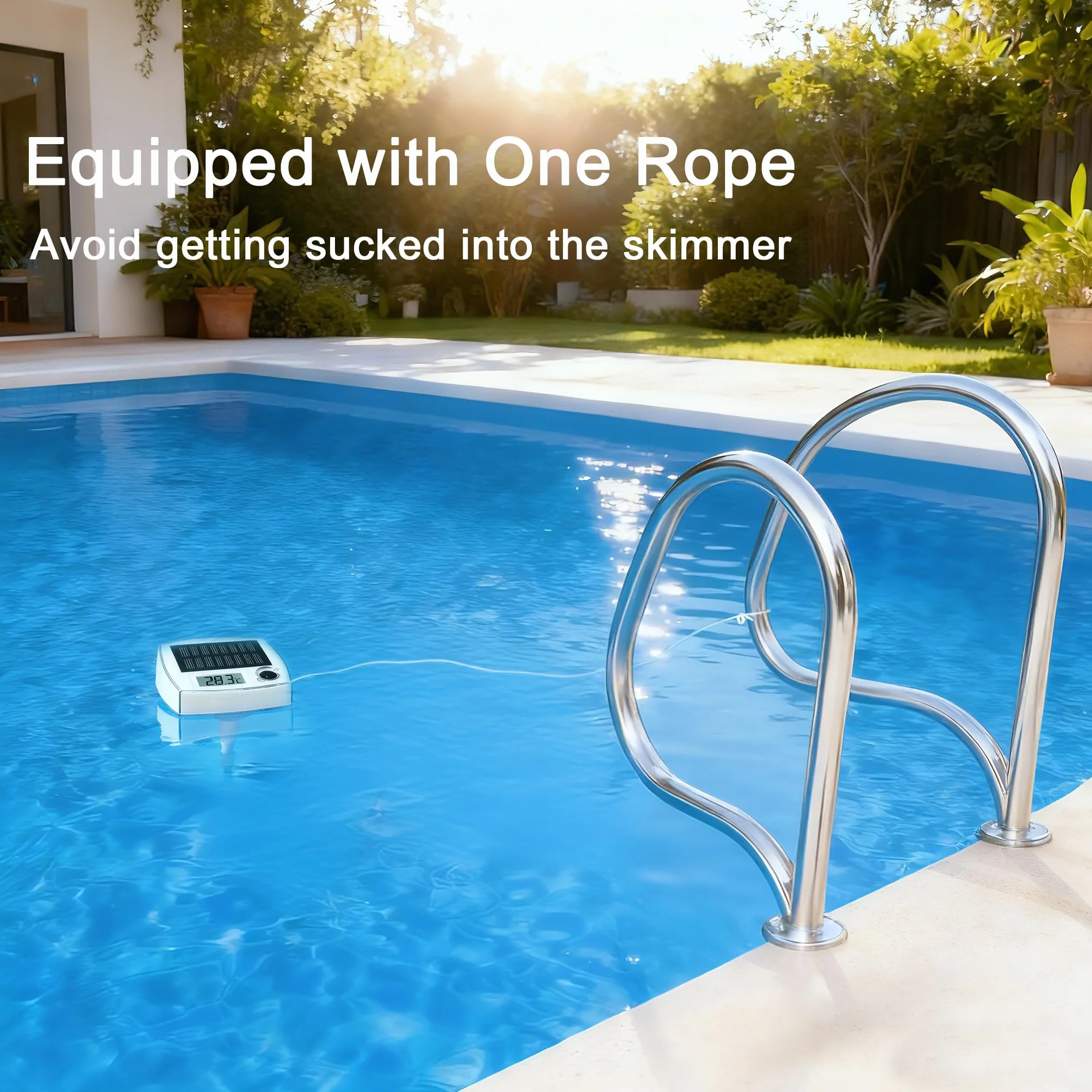Thermomètre Piscine Solaire Flottant IP68 Écran LCD Numérique
