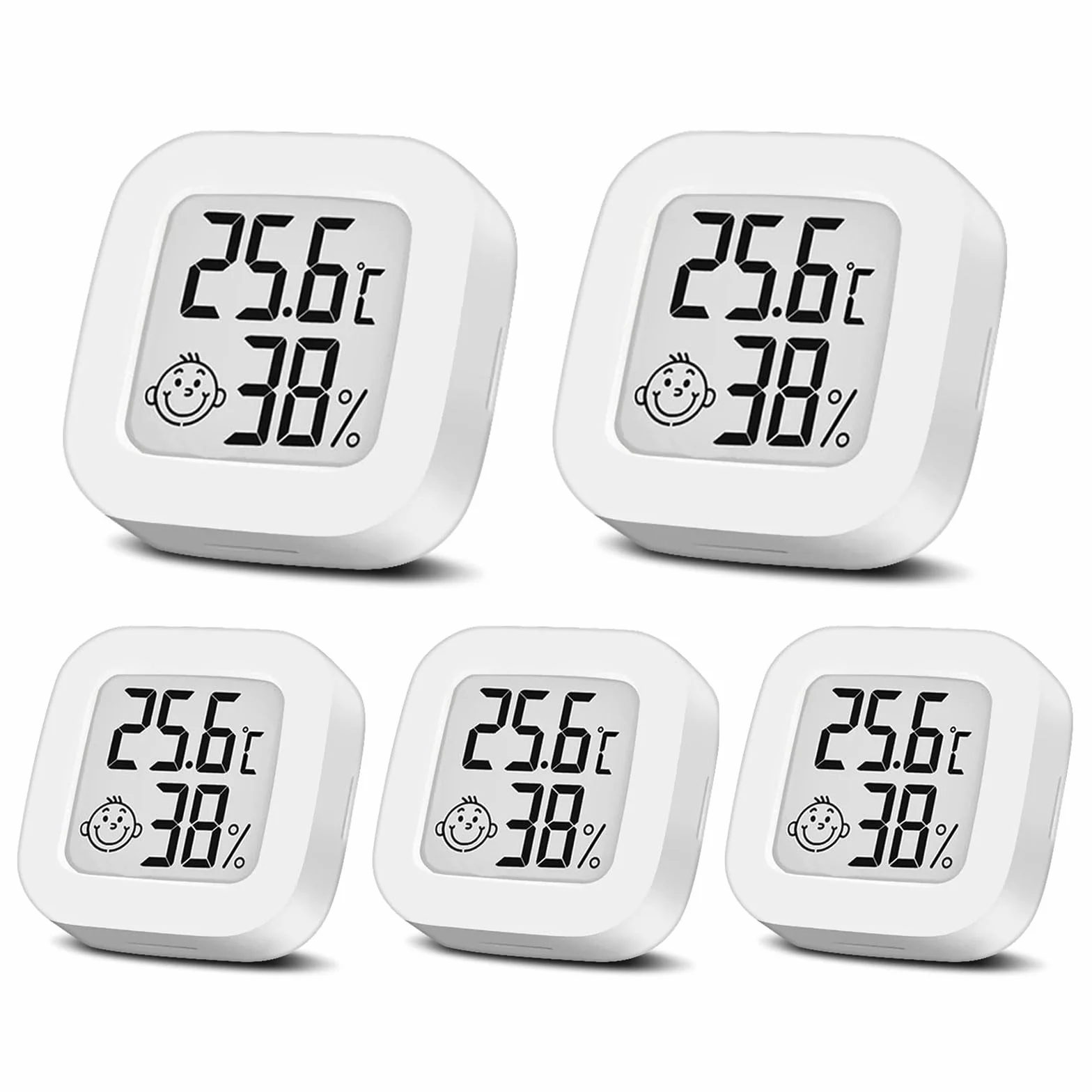 Hygromètre thermomètre intérieur LCD numérique lot de 5