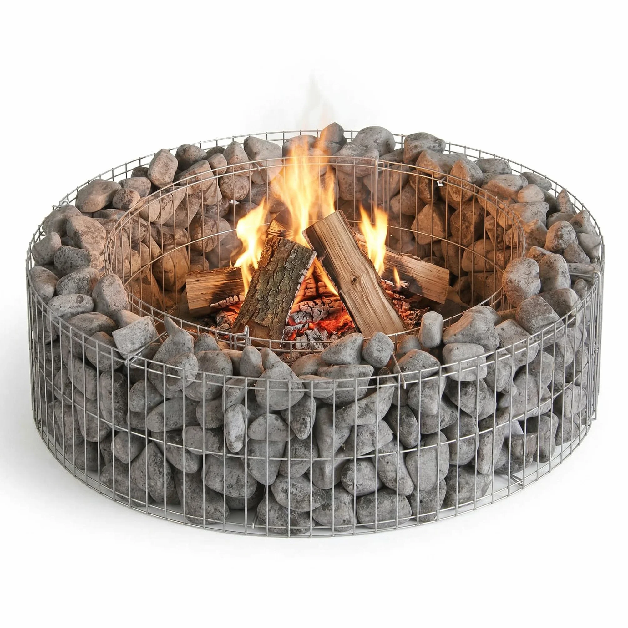 Bellissa Foyer en Gabion Emplacement pour Faire Un Feu Diamètre 73/51 cm Hauteur 21 cm