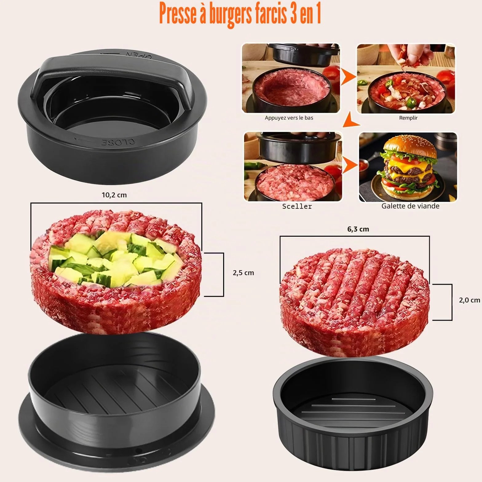 JUAUO Kit 27 Accessoires Plancha Barbecue Acier Inoxydable Inclut Presse à Steak Spatules Sac