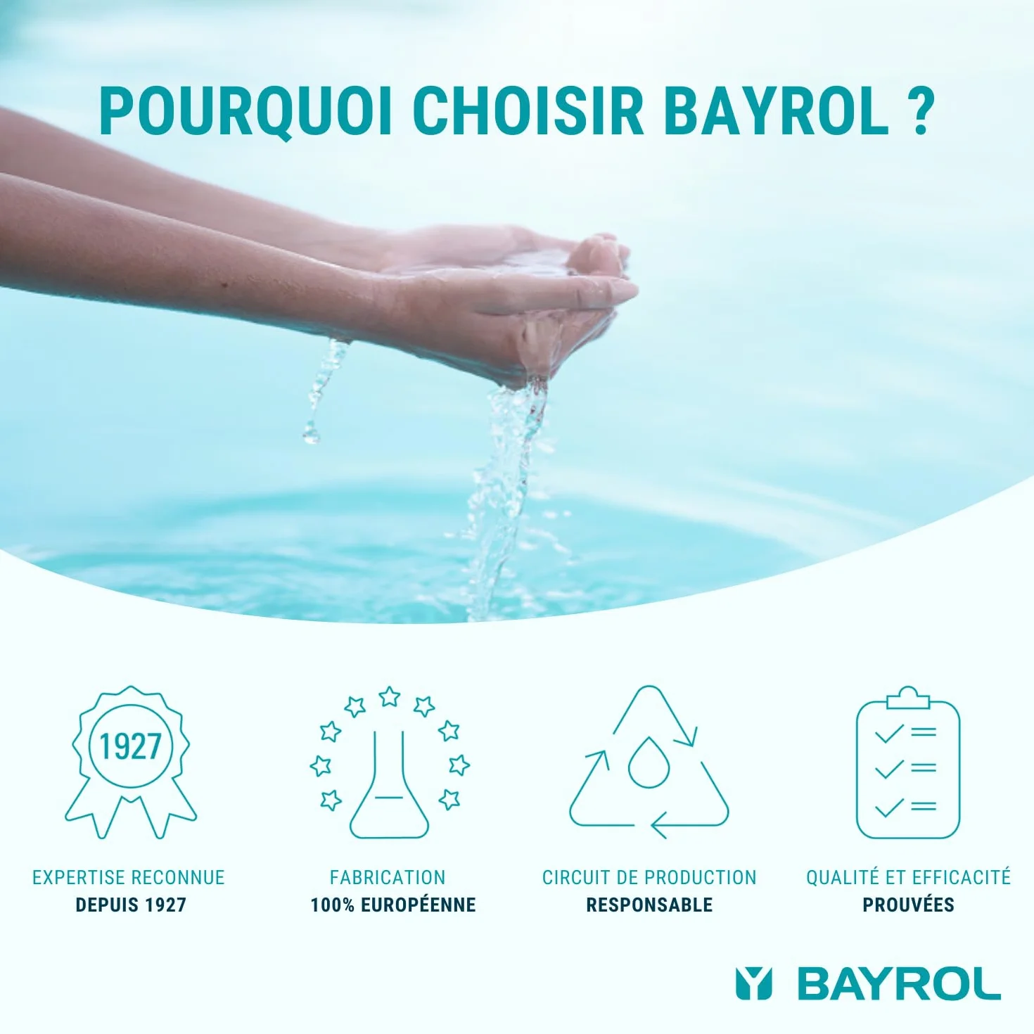 BAYROL Superklar Clarifiant Liquide Piscine et Spa 0,5 L