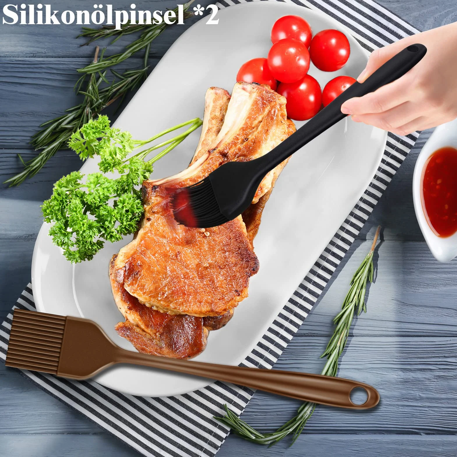 Grilliance Barbecue Set 38pcs Accessoires de Grill en Acier Inoxydable avec Sac et Tapis