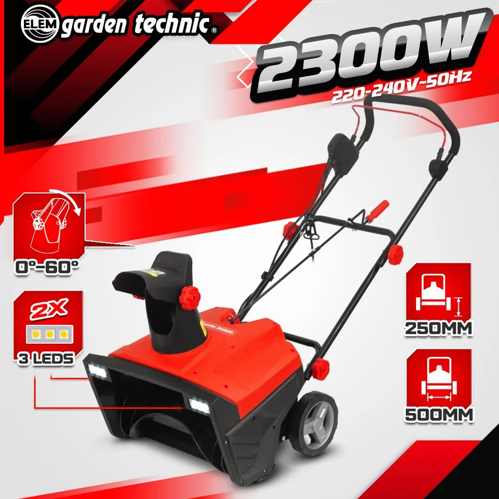 Elem Garden Technic Déneigeuse électrique 2300 W 50 cm