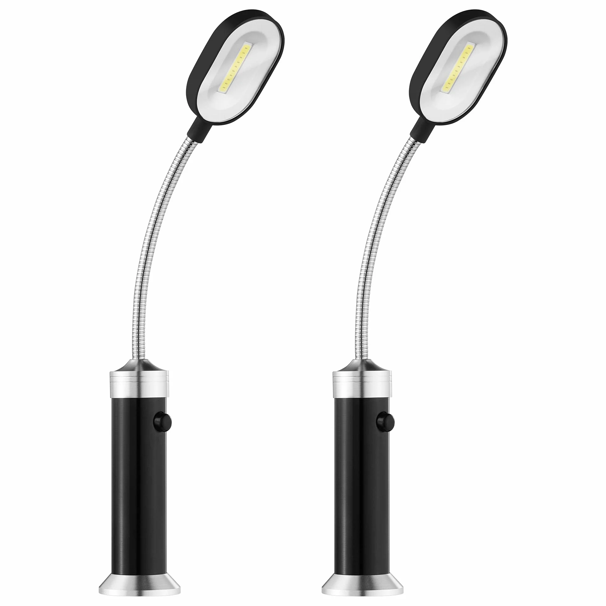 Navaris 2X Barbecue Lamp LED 10 COB 200 Lumens Flexible Light for Outdoor Cooking