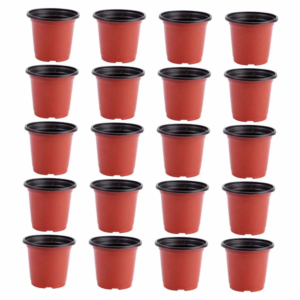 Abaodam 20 Pièces Pots de Fleurs Plastique pour Jardin