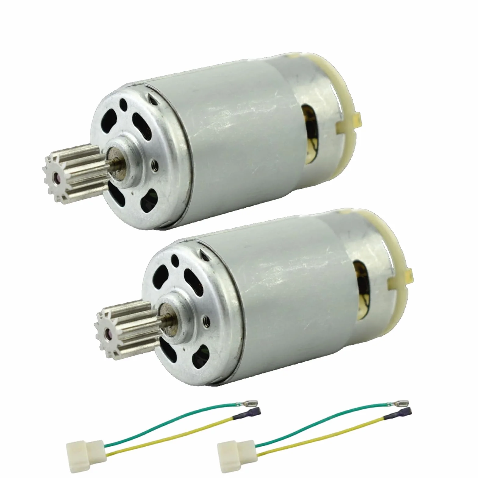 CHANCS Gear Electric 390 Moteur DC 6V 19000RPM Bricolage de pièces avec engrenage à 12 Dents 2PCS