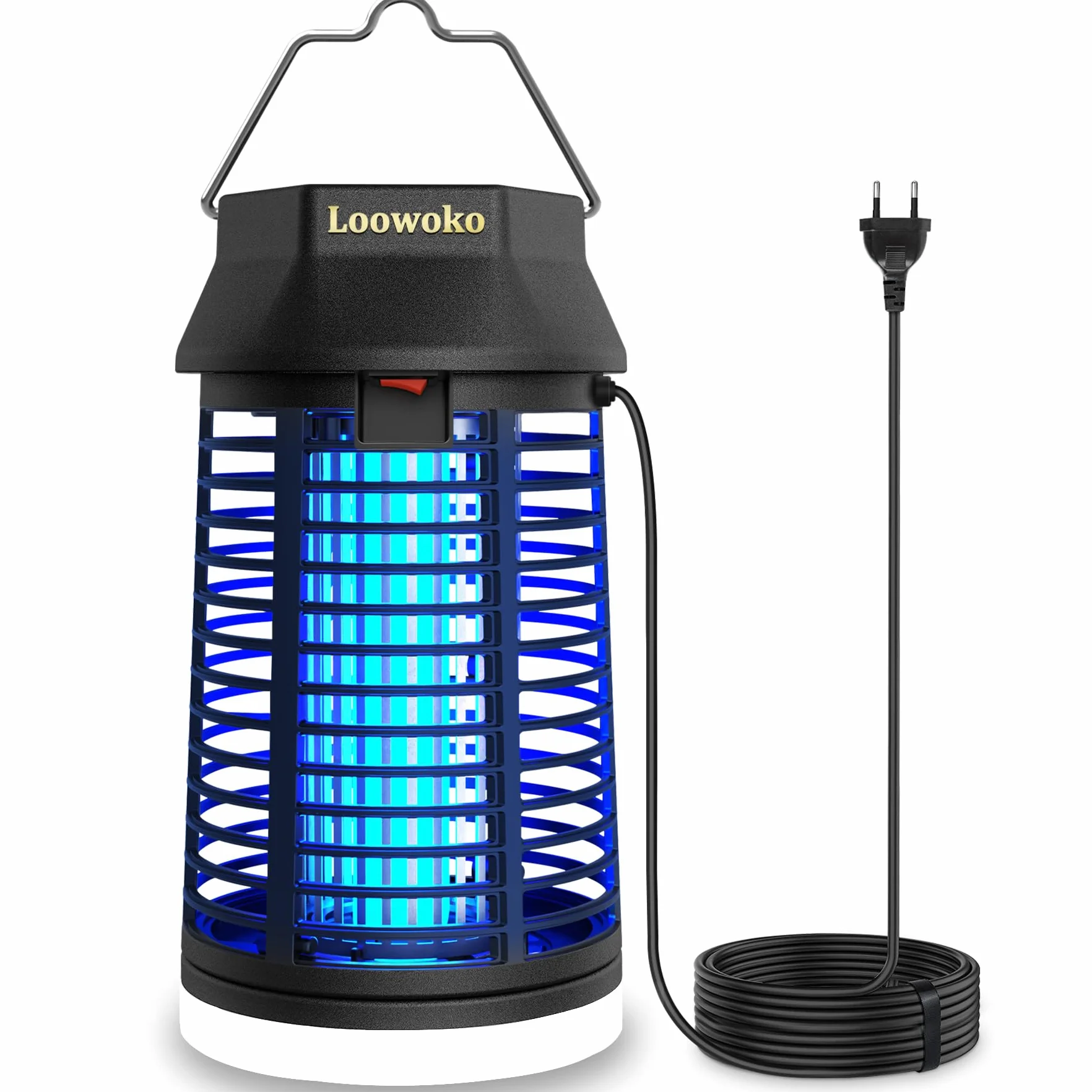 Lampe Anti Moustique 4200V Tue Mouche Électrique IPX4 UV Extérieur Intérieur Maison Jardin