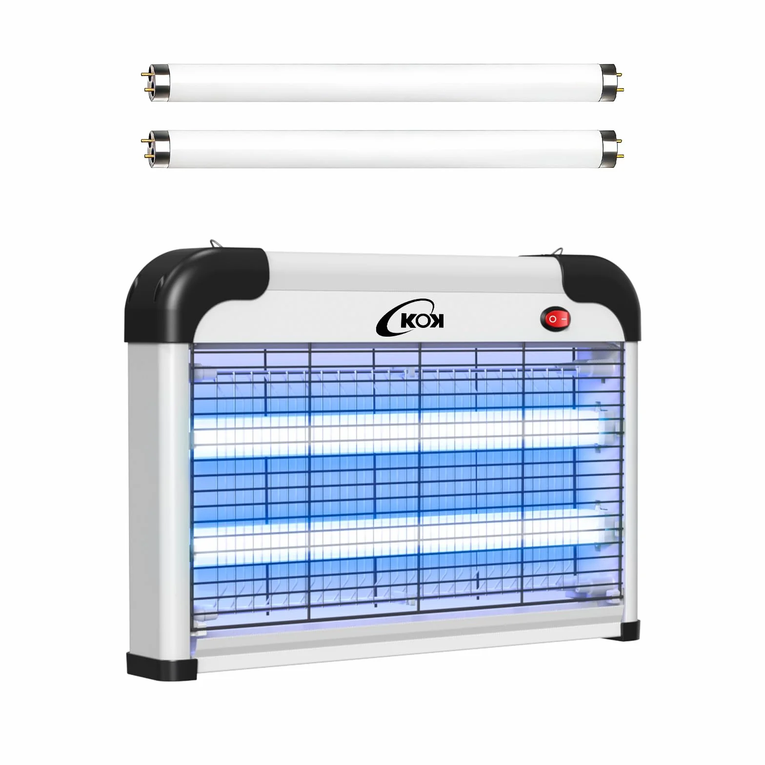 Lampe Anti-Moustiques UV 20W Électrique avec 2 Ampoules de Rechange, Anti-Insectes sans Produit Chimique