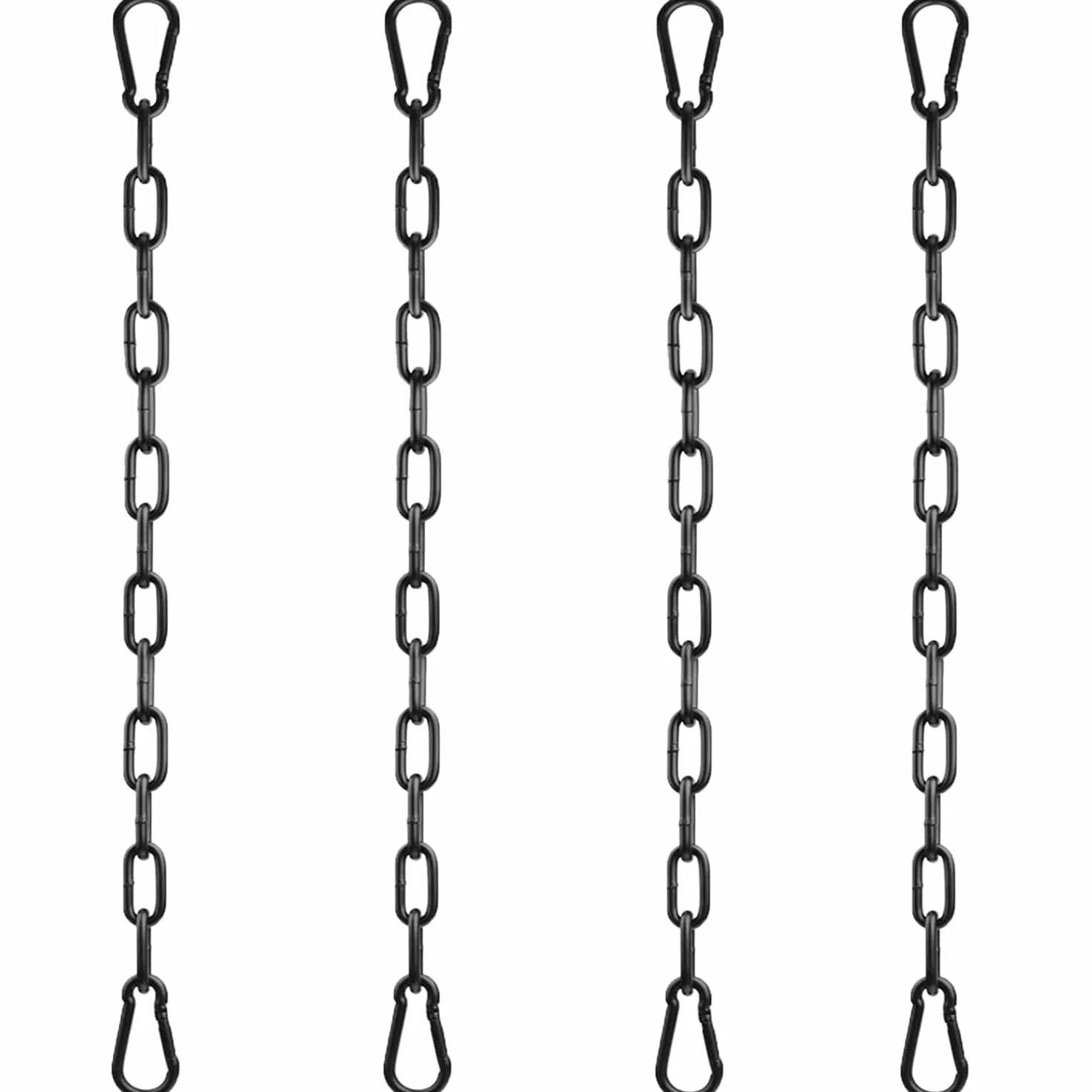 Chaîne d'extension 4 pièces Ø4mm 50cm Chaîne en Métal avec Mousqueton