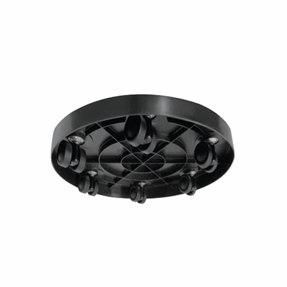 Support à roulettes pour Plantes Ø 40 cm 6 Roues Multidirectionnelles Charge 150 kg Gris Ardoise