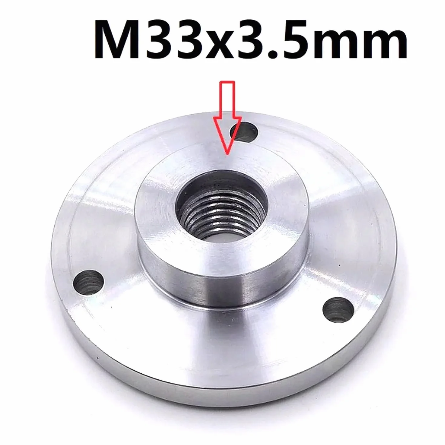 Adaptateur de base de plaque arrière de bride de filetage de broche M33x3,5 mm M33 for tour à bois, mandrin en métal K11-80 K12-80 K11-100 K12-100 K11-125 K12-125(K11-80 K12-80)