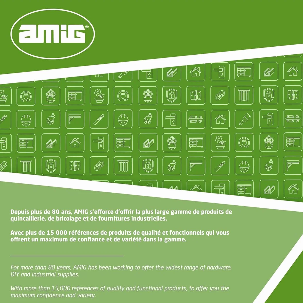 Amig - Lot de 4 sangles de volet roulant - Acier inoxydable et polyamide gris - 150 mm - Attache volet résistant à la corrosion - Améliore la stabilité et durabilité des volets - Installation facile