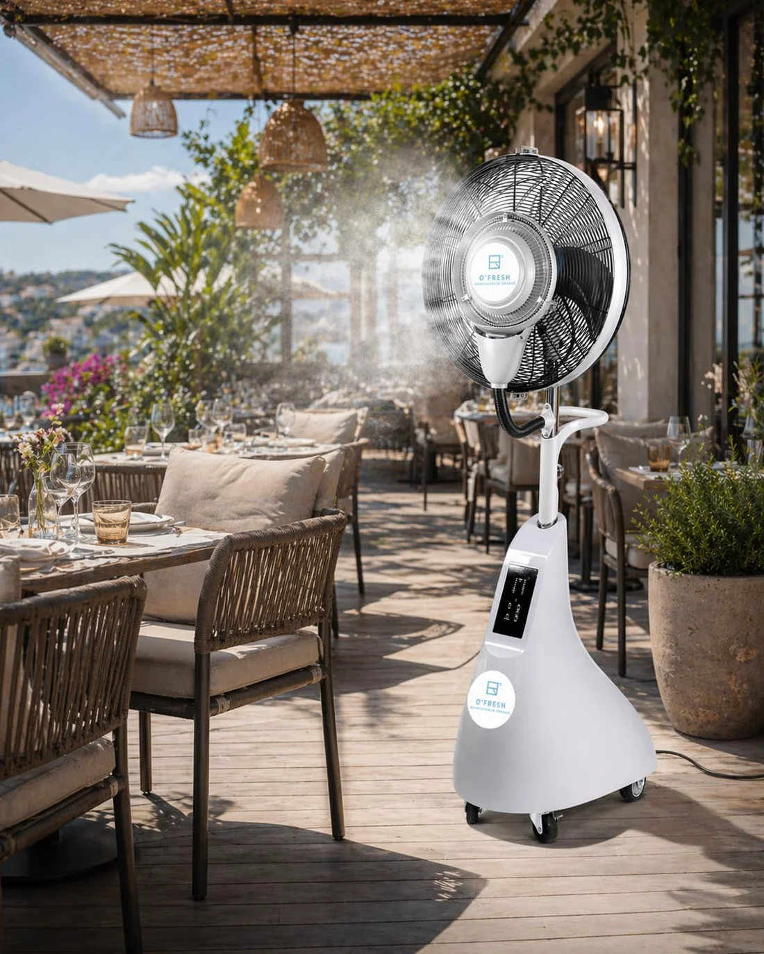 O'FRESH Ventilateur Brumisateur Terrasse 170 cm 60 m² Extérieur