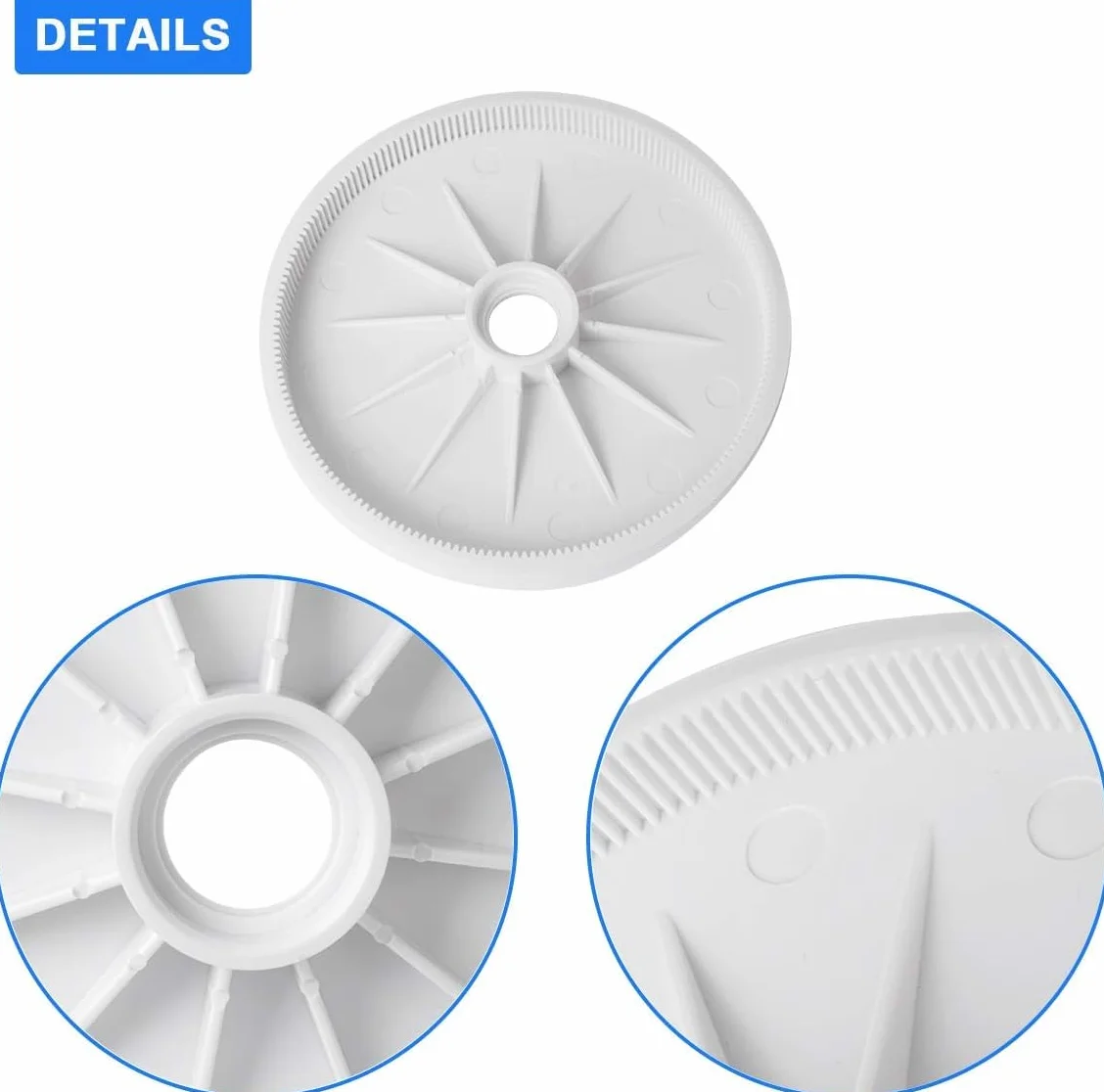 C6 Grande Roue de Rechange Compatible Polaris 180 280 Nettoyeur Piscine (2 Pièces)