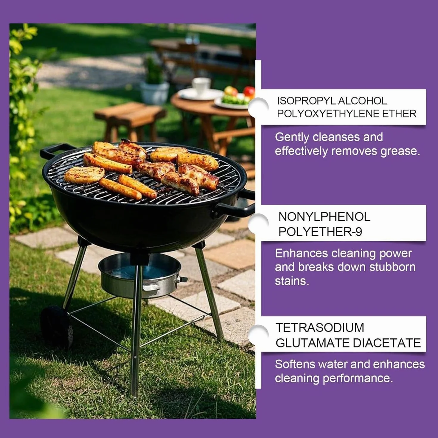 Dégraissant Barbecue Spray 120ML BBQ Nettoyant 2 pièces