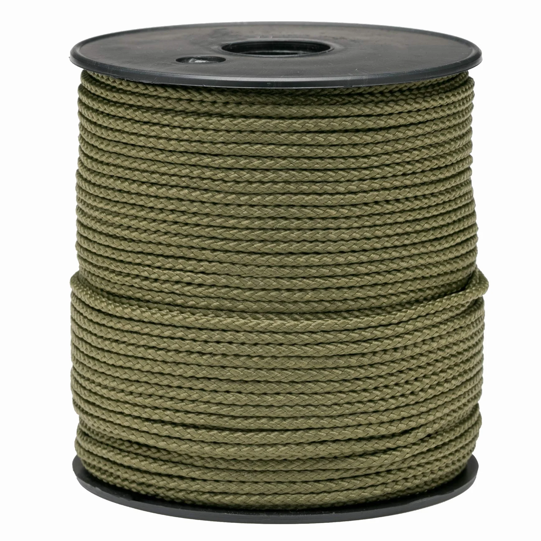 Flandria – Corde Polypropylène Tressée Kaki Ø 3 mm | Bobine ± 100 m | Drisse PP Résistante Multi-Usage – Jardinage, Bricolage, Camping, Pêche