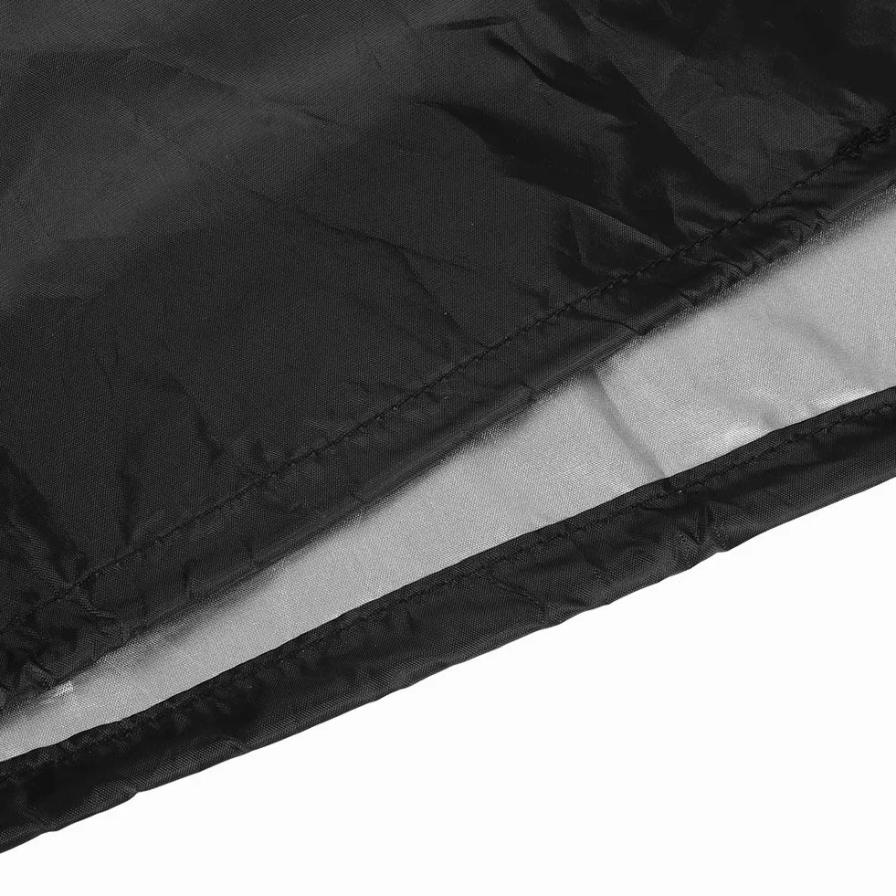 Housse Boîte Rangement Extérieur Jardin Tissu Oxford 210D Imperméable Anti-UV Noir 123x62x55cm Anti-Vent