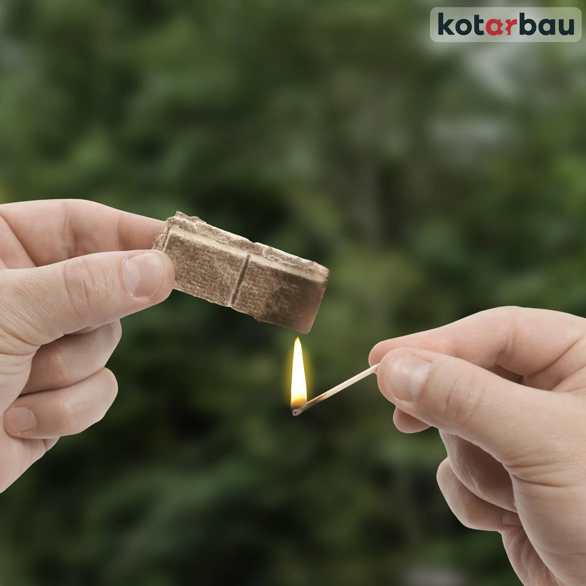 KOTARBAU® Lot de 400 Pièces Allume Feu Cube - Laine De Bois - 25 x 8 x 13 cm - Naturel