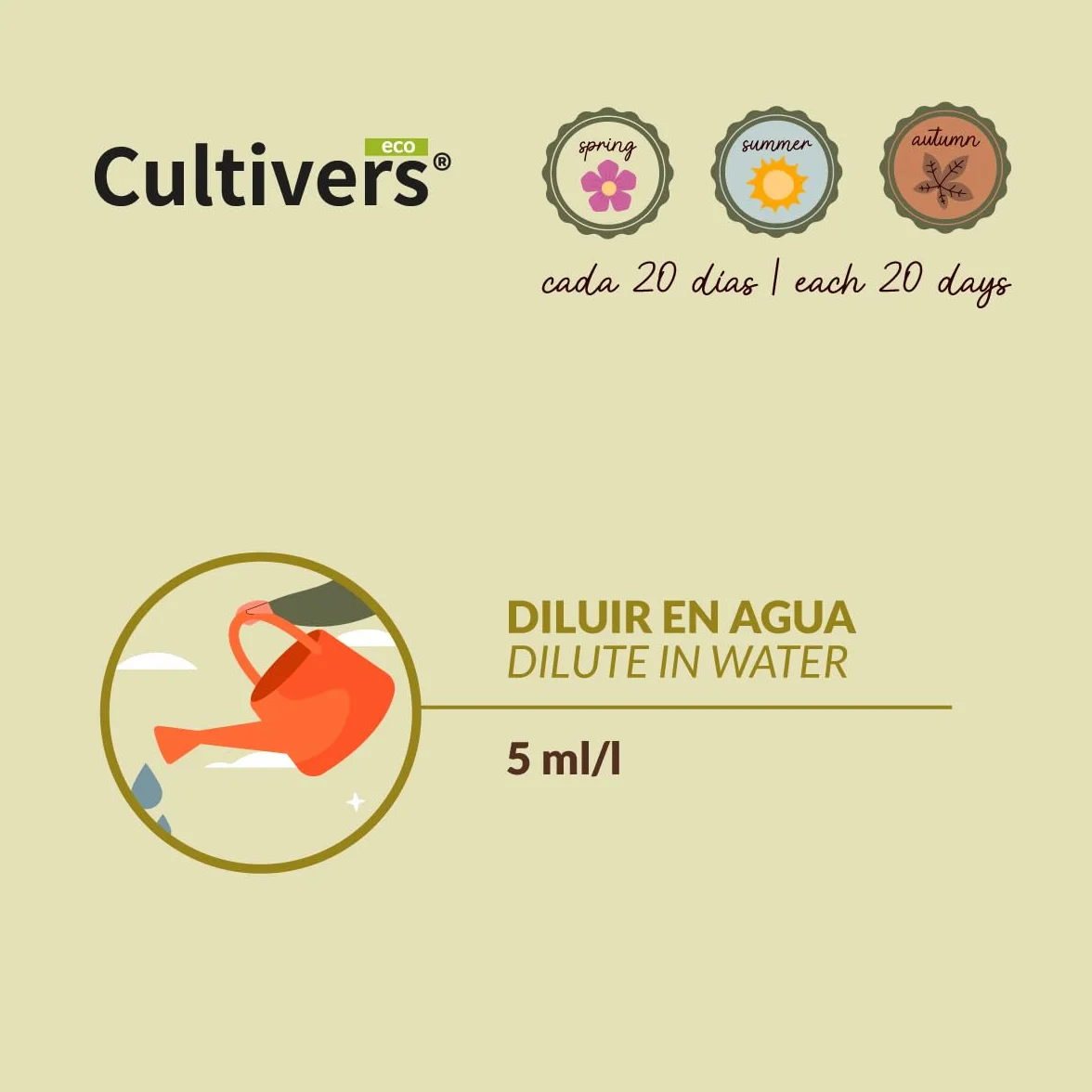 CULTIVERS Engrais Biologique pour Cactus et Plantes Succulentes 1 L. Engrais Liquide Organique