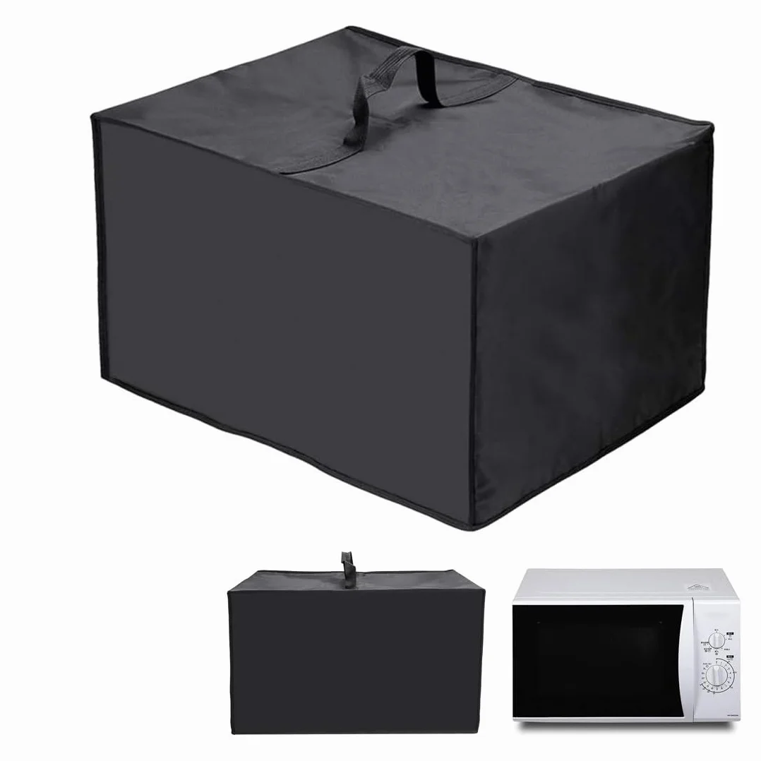 Sac de Rangement Étanche HAZMA pour Coussins Salon de Jardin 50x40x32 cm Noir
